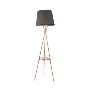 Stojací lampa VENEDIK 1xE27/60W/230V šedá/měděná