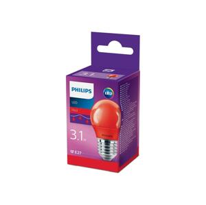 Philips LED Žárovka Philips E27/3,1W/230V červená