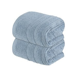 LIVARNO home Froté ručník pro hosty, 30 x 50 cm, 2 ku (modrá)