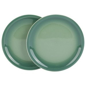 ERNESTO® Sada nádobí, 2dílná (sada talířů, zelená)
