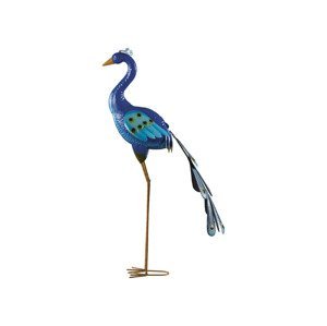 LIVARNO home Kovový dekorativní pták (páv (stažený ocas))