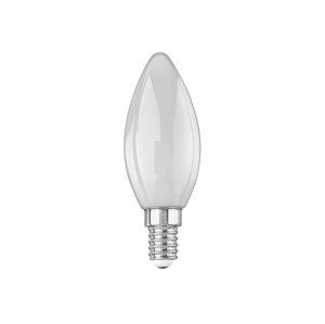 LIVARNO home Filamentová LED žárovka (svíčka E14, mléčná bílá)