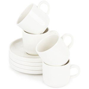 Mäser Sada porcelánových šálků s podšálky VADA, 100 ml, 4 ks