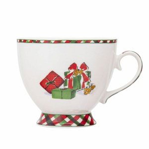 Altom Porcelánový jumbo šálek Classic Christmas gifts, 380 ml