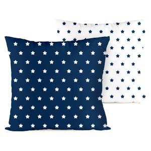 4Home Povlak na polštářek Stars navy blue, 2x 40 x 40 cm, 40 x 40 cm