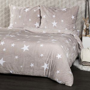 4Home povlečení mikroflanel Stars Grey