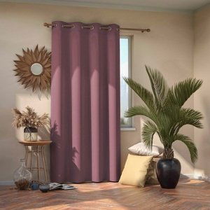 AmeliaHome Závěs Blackout EYELETS mauve, 140 x 245 cm