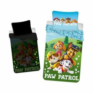 Jerry Fabrics Dětské bavlněné povlečení Paw Patrol, 140 x 200 cm, 70 x 90 cm