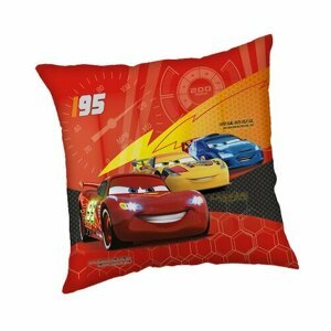 Jerry Fabrics Polštářek Cars red 02, 40 x 40 cm