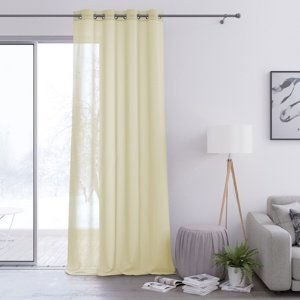 AmeliaHome Záclona Voile Eyelets ecru, 140 x 250 cm