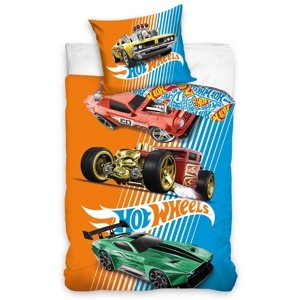 CARBOTEX Dětské povlečení Hot Wheels Retro, 140 x 200, 70 x 90 cm