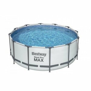 Bestway Nadzemní bazén Steel Pro MAX s filtrací, schůdky a plachtou, pr. 366 cm, v. 122 cm