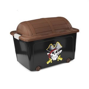 KIS Dekorační úložný box W box Skulls N Bones, 50 l