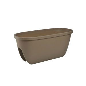 Gardenico Balkónový květináč na zábradlí Balconia OVI taupe, pr. 60 cm