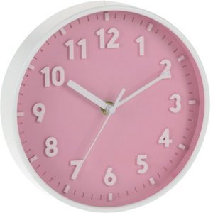 Nástěnné hodiny Silvia růžová, 20 cm