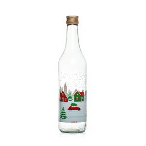 Cerve Skleněná láhev s víčkem Snow Village 0,5 l