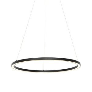 Chytrá závěsná lampa černá 80 cm včetně LED stmívatelné v Kelvinech - Anello