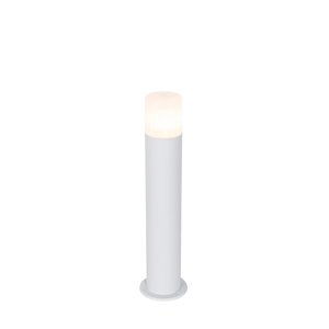 Venkovní stojací lampa bílá s opálovým stínidlem 50 cm - Odense
