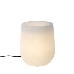 Smart buiten vloerlamp bloempot wit IP44 incl. Wifi A60 - Flowerpot