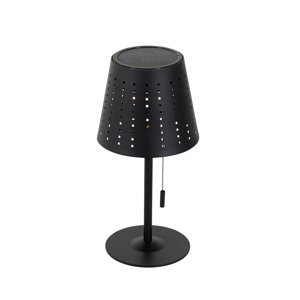 Venkovní stolní lampa černá včetně LED 3-stupňové stmívatelné dobíjecí a solární - Ferre