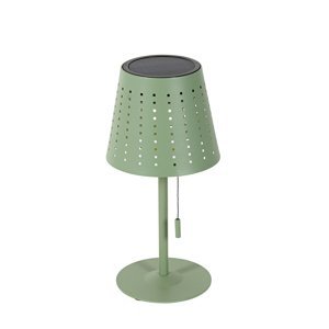 Venkovní stolní lampa zelená včetně LED 3-stupňové stmívatelné dobíjecí a solární - Ferre