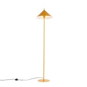 Designová stojací lampa žlutá - Triangolo