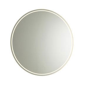 Moderní koupelnové zrcadlo 80 cm včetně LED a dotykového stmívače - Sebas
