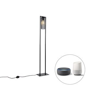 Chytrá moderní stojací lampa černá včetně Wifi ST64 - Balenco Wazo