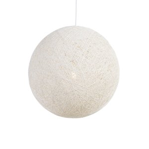 Venkovská závěsná lampa bílá 60 cm - Corda