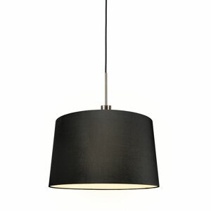 Moderní závěsná lampa z oceli se stínidlem 45 cm černá - Combi 1