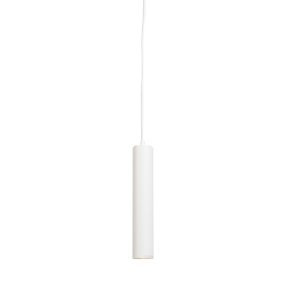 Designová závěsná lampa bílá - Tuba malá
