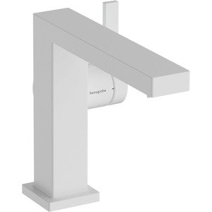 Umyvadlová baterie Hansgrohe Tecturis E s clic-clacem matná bílá 73020700