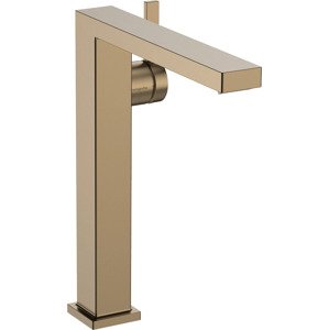 Vysoká umyvadlová baterie Hansgrohe Tecturis E s clic-clacem kartáčovaný bronz 73070140