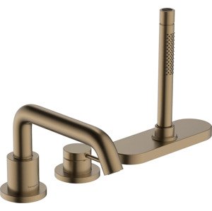 Vanová baterie Hansgrohe Tecturis S bez podomítkového tělesa kartáčovaný bronz 73447140