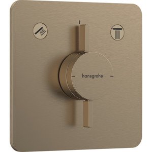 Vanová baterie Hansgrohe DuoTurn Q bez podomítkového tělesa kartáčovaný bronz 75414140