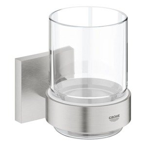 Sklenička Grohe Start Cube Accessoriess držákem supersteel 41097DC0