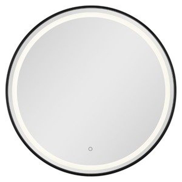 Zrcadlo se senzorem SAT 70x70 cm černá SATZKULED70CE