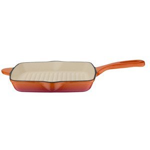 GSW Litinová pánev wok / Pánev (, oranžová, grilovací pánev)