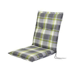 LIVARNO home Potah na židli / křeslo, 100 x 42 x 8 cm (káro/zelená)