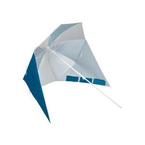 CRIVIT Plážový slunečník s ochranou proti větru (modrá)