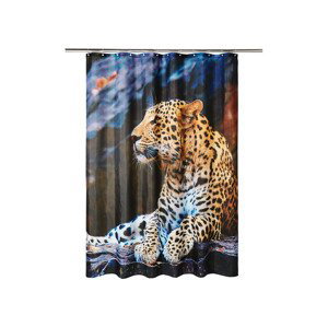 LIVARNO home Sprchový závěs, 180 x 200 cm (leopard)