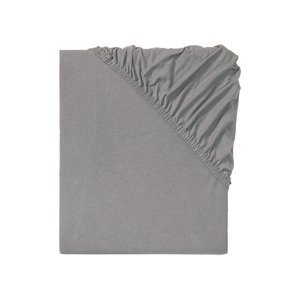 LOOKS by Wolfgang Joop Napínací prostěradlo, 180-200 x 200 cm (tmavě šedá)