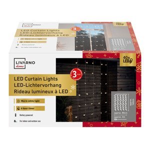 LIVARNO home Světelný LED závěs, 40 LED (hvězda)