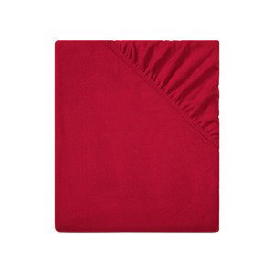 LIVARNO home Fleecové napínací prostěradlo, 140-160 x (červená)