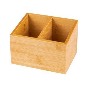 Wenko Úložný box z bambusu (box se 2 přihrádkami)