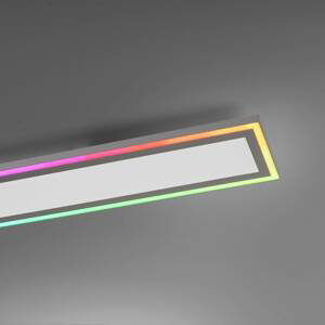 Leuchten Direkt LED stropní světlo Edging, CCT + RGB, 100x18cm