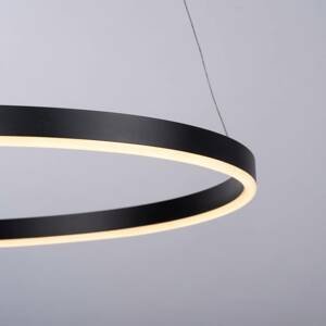 Leuchten Direkt LED závěsné světlo Ritus, Ø 58,5cm, antracit