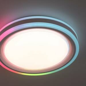 Leuchten Direkt LED stropní světlo Spheric, CCT, RGB, Ø 40cm