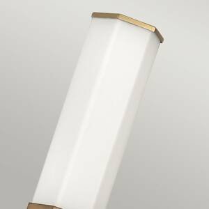 Quintiesse LED koupelnové nástěnné Facet Single, 3000 K mosaz