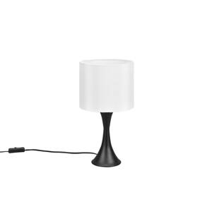 Trio Lighting Stolní lampa Sabia, Ø 20 cm, bílá/černá